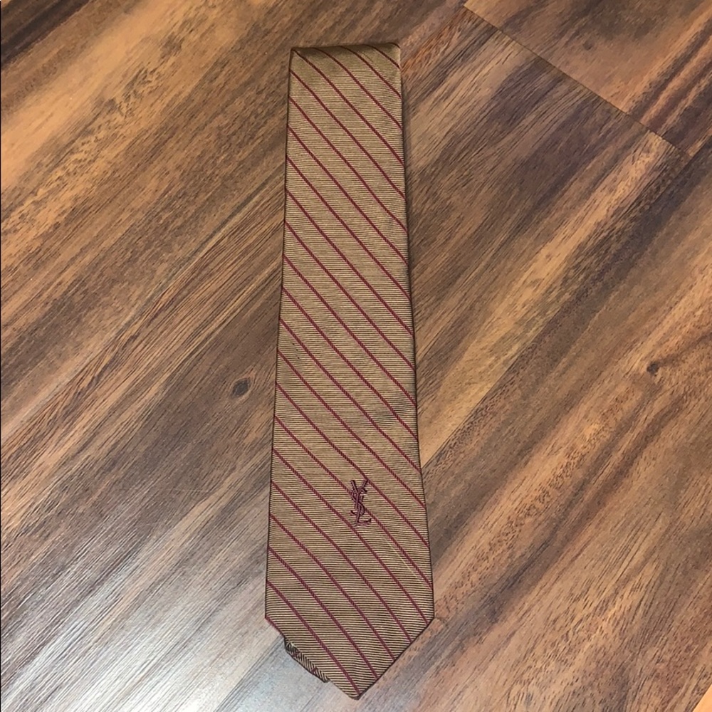 Vintage YSL Striped Tie